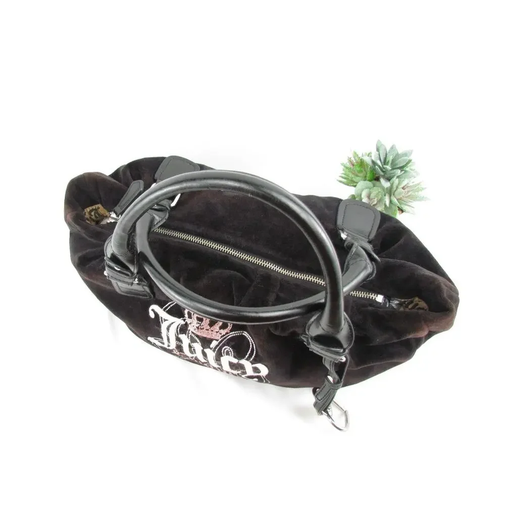 Juicy Couture Y2K Velour Heart Charm Bag